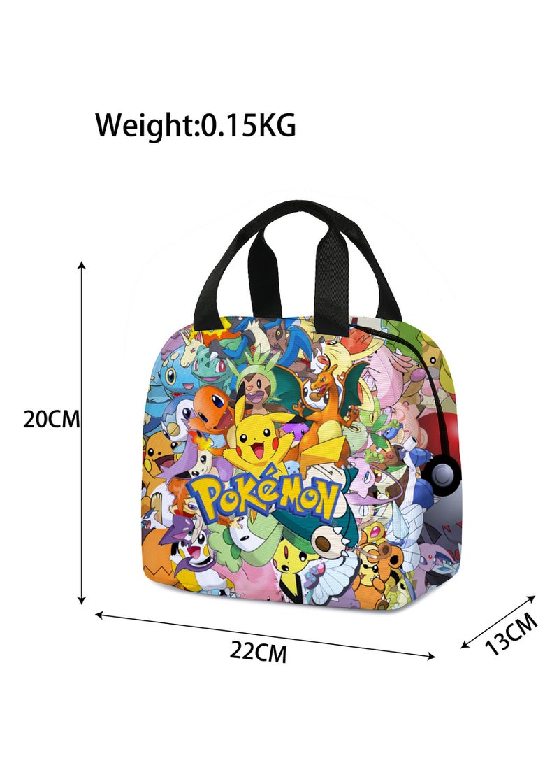 Pikachu Cartoon Lunch Bag Meal Bag