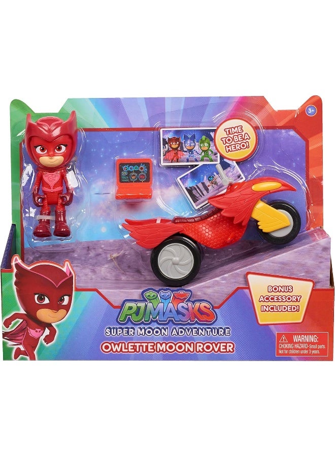 PJ Masks Super Moon Adventure Space Rover, Owlette, Kids Toys for Ages 3 Up by Just Play