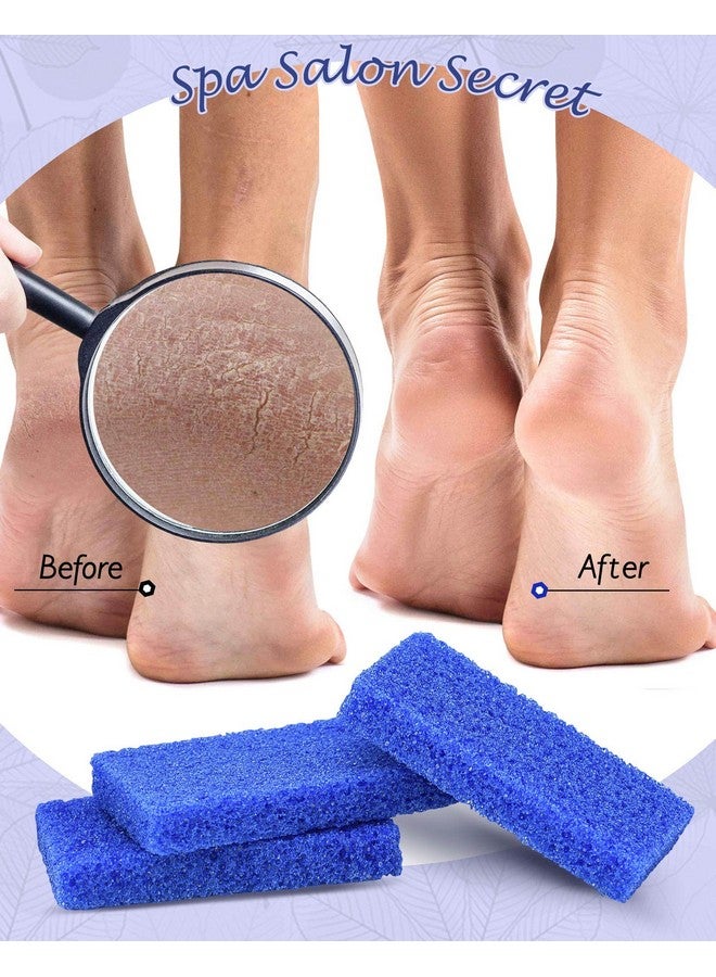 Disposable Foot Scrubber Pumice Pads Pedicure Pumice Stone Dead Skin Callus Remover For Feet 40Pcs (Dark Blue Coarse)