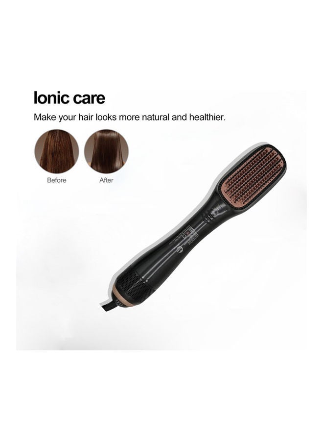 2-in-1 Dryer And Hair Styling Brush Black