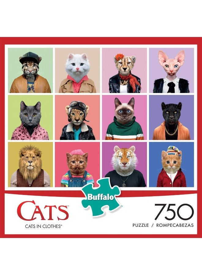 Buffalo Games - Cats In Clothes - 750 Piece Jigsaw Puzzle