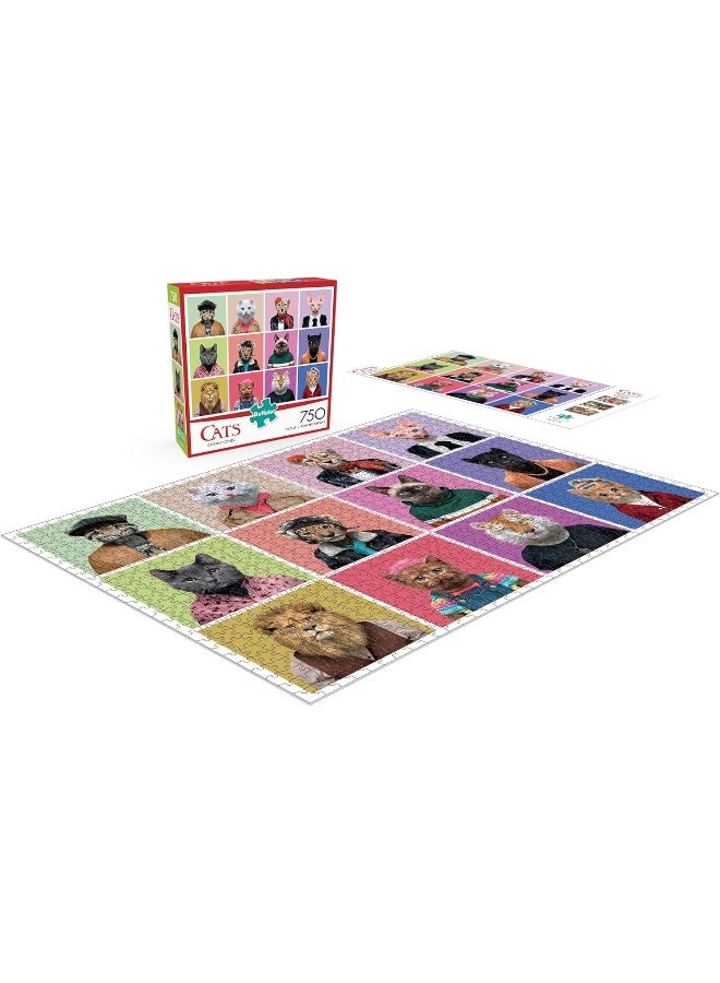 Buffalo Games - Cats In Clothes - 750 Piece Jigsaw Puzzle