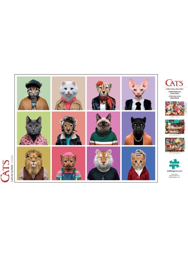 Buffalo Games - Cats In Clothes - 750 Piece Jigsaw Puzzle