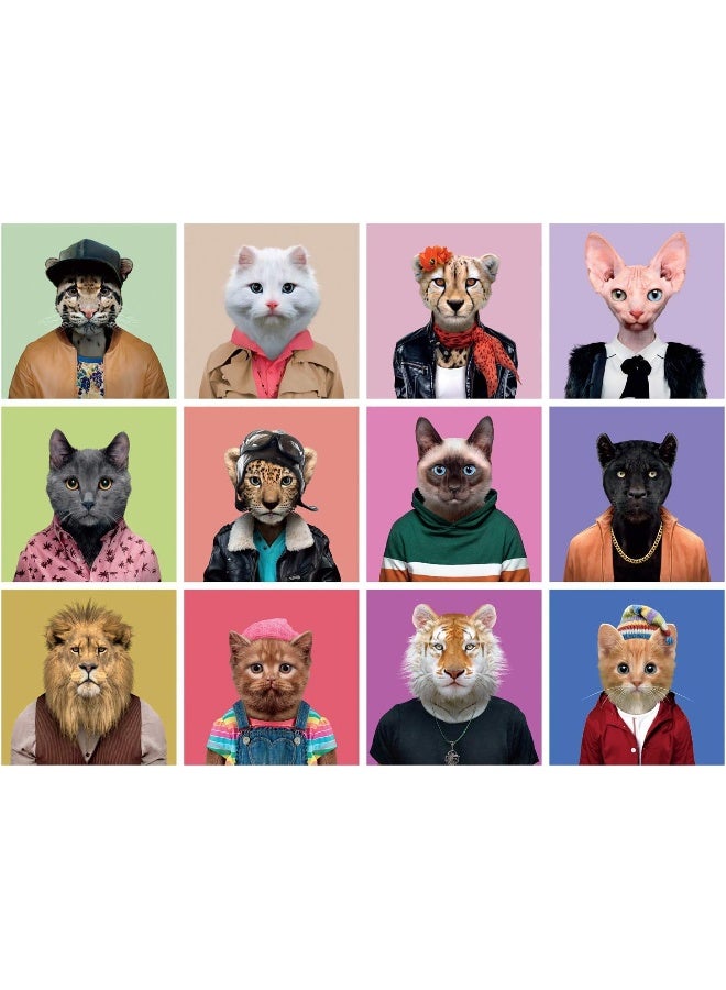 Buffalo Games - Cats In Clothes - 750 Piece Jigsaw Puzzle