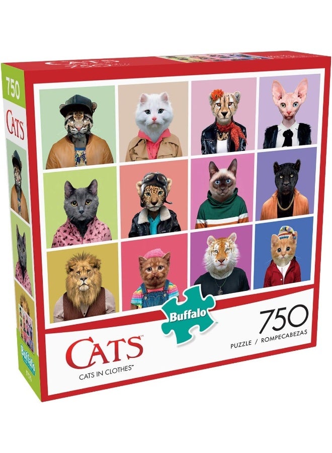 Buffalo Games - Cats In Clothes - 750 Piece Jigsaw Puzzle