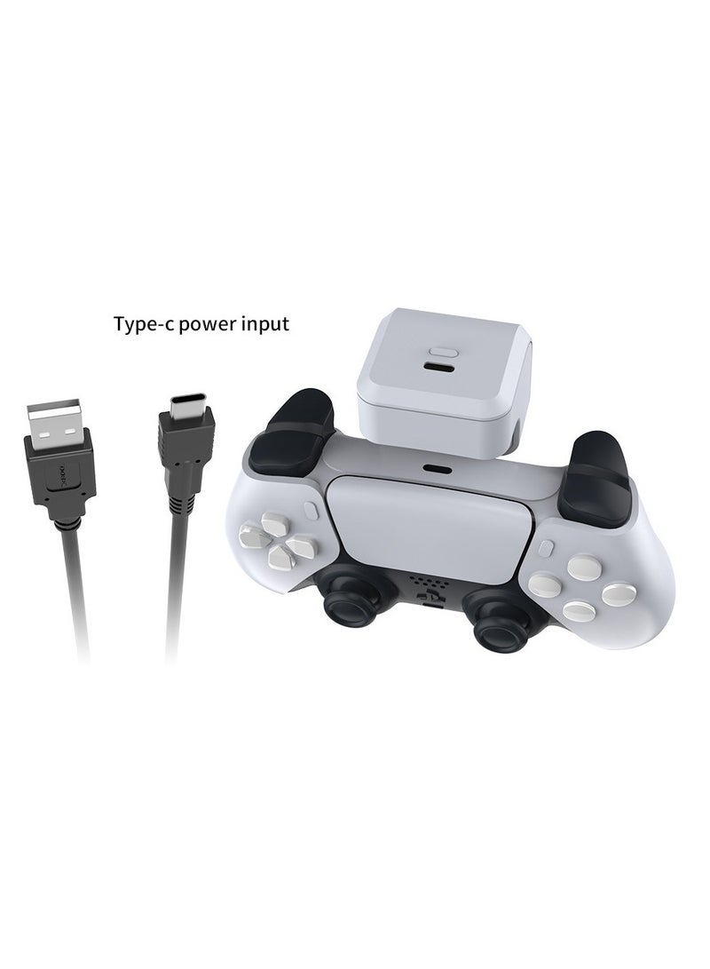 PS5 Controller Accessories Rechargeable Battery Pack, 1600mAh with LED Indicator, USB Type C Charger Cable, Fast Charging External Battery Pack for PS5