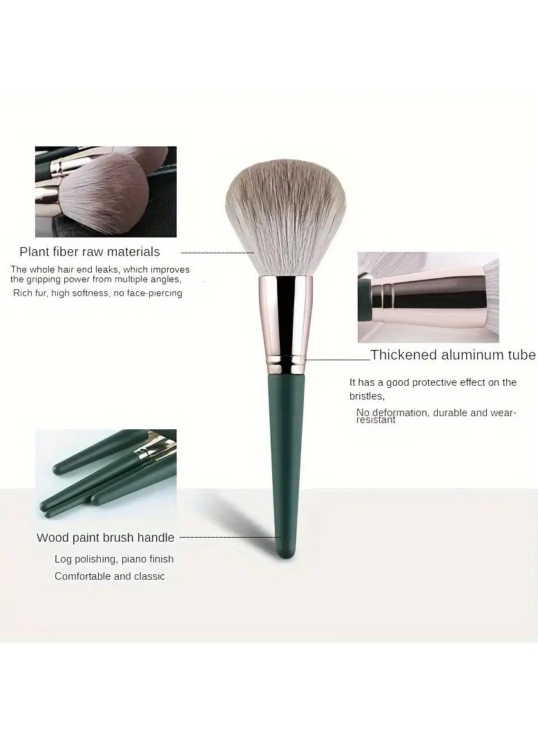 Makeup Brushes 14pcs Professional Brush Set Green Soft Powder Foundation Face Eye Brow Shadow -A