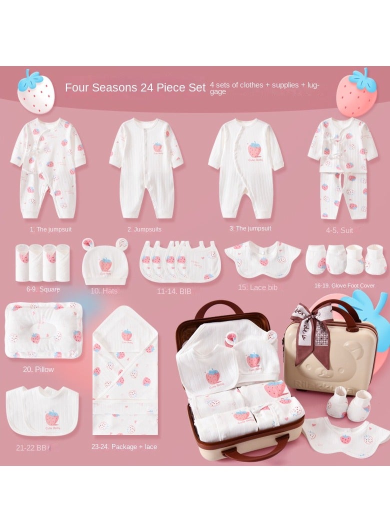 Newborn Baby Gifts Set Newborn Layette Gifts Set Baby Girl Boys Gifts Premium Cotton Baby Clothes Accessories Set