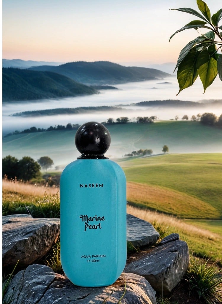 MARINE PEARL Aqua Perfume 100ml | Long-Lasting Unisex Fragrance for Men & Women | Refreshing Marine & Aqua Notes | Elegant Everyday Eau de Parfum