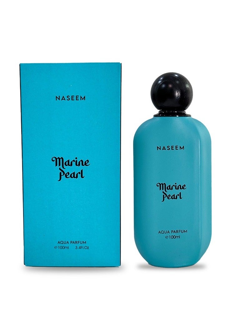 MARINE PEARL Aqua Perfume 100ml | Long-Lasting Unisex Fragrance for Men & Women | Refreshing Marine & Aqua Notes | Elegant Everyday Eau de Parfum