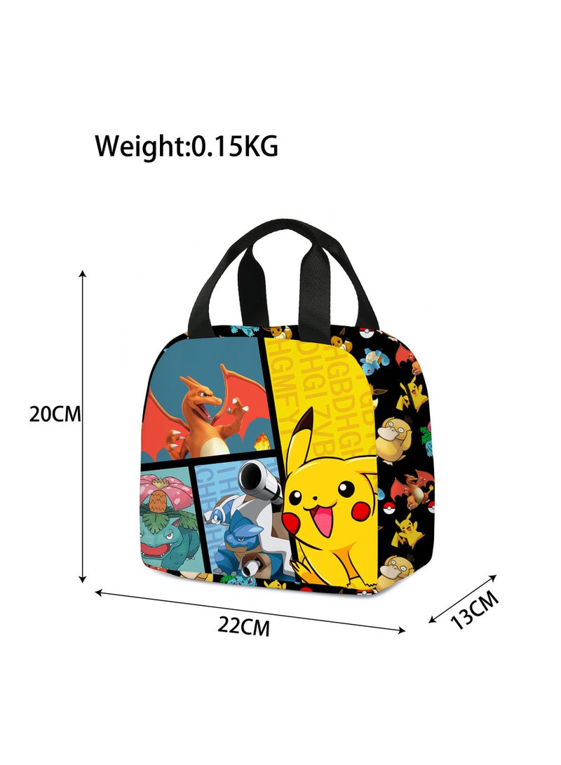 Pikachu Cartoon Lunch Bag Meal Bag