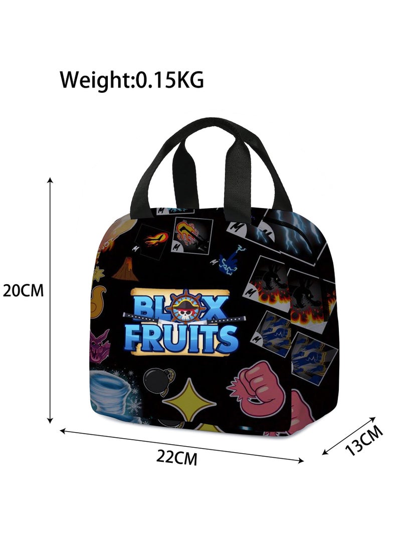 Blox Fruits Cartoon Lunch Bag Meal Bag