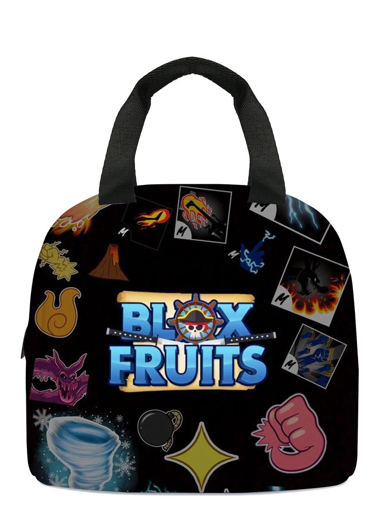 Blox Fruits Cartoon Lunch Bag Meal Bag