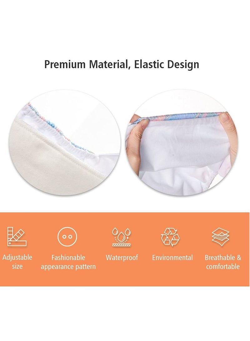 Cloth Diaper, 4PCS Baby Cloth Diaper Washable Reusable Stretchable Cloth Pocket Diapers with Strong Absorption for Baby Toddler Girls Boys