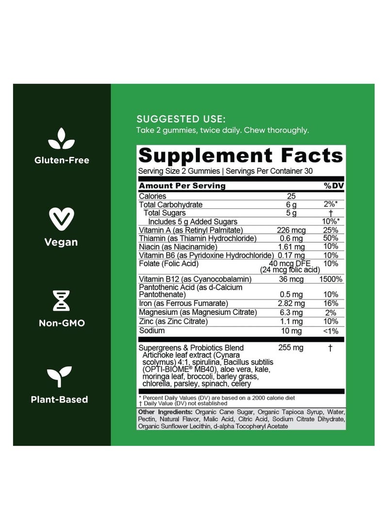 Goli SuperGreen Gummies Health from Within 60 Pieces