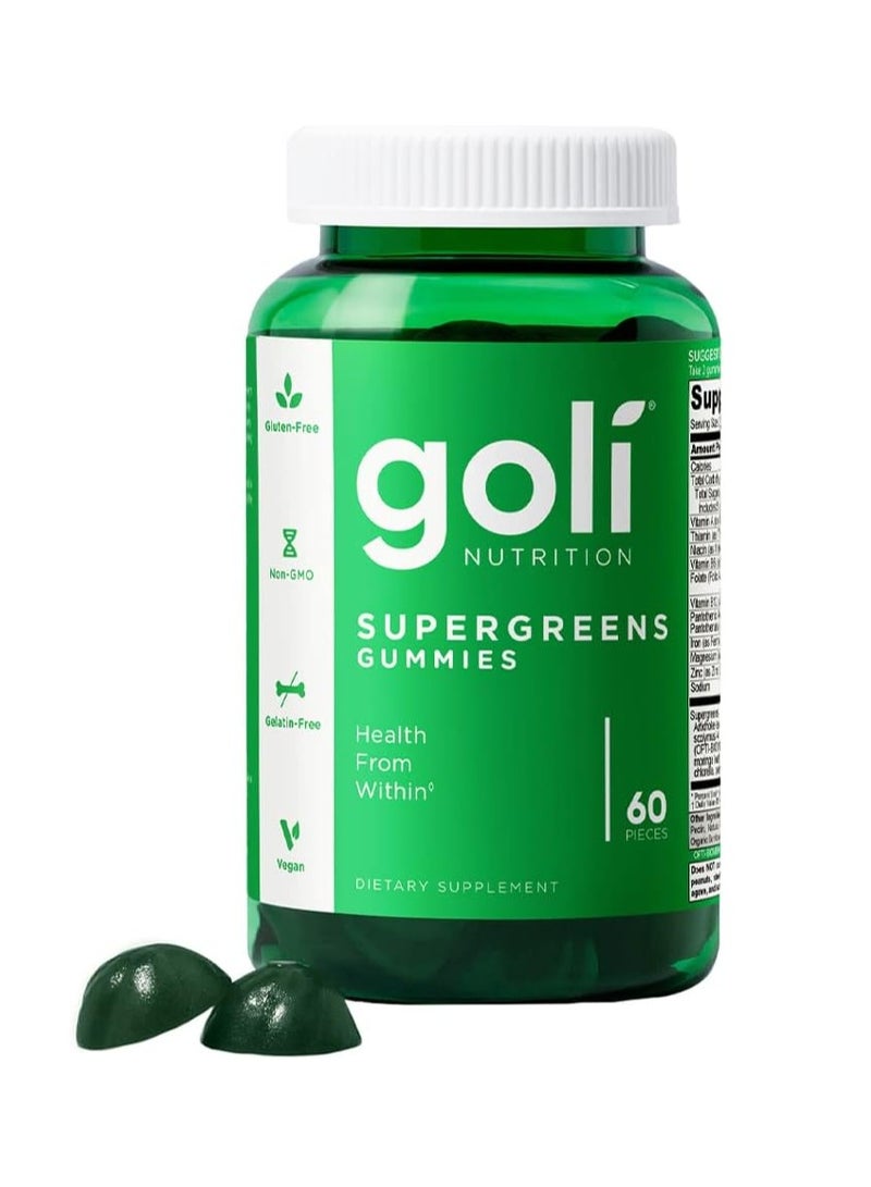 Goli SuperGreen Gummies Health from Within 60 Pieces