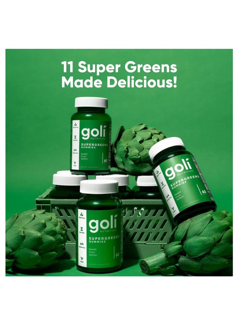 Goli SuperGreen Gummies Health from Within 60 Pieces