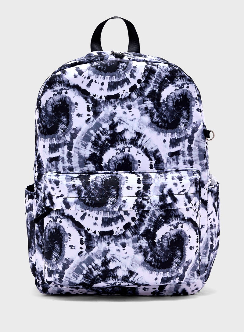 3 Piece Set Laptop Tie & Dye Backpack, Lunch Bag And Pencil Case