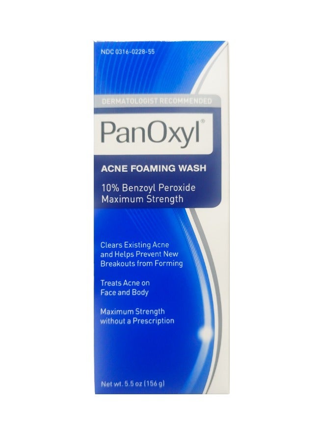 Penoxyl Acne Foaming Wash 10% Benzoyl Peroxide 156 G