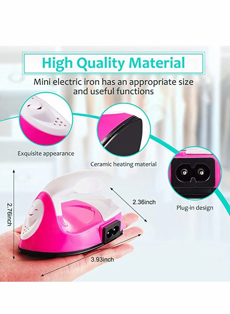 Portable Mini Craft Iron with Charging Base for DIY T-Shirts Shoes and Vinyl Projects Heat Press Accessories