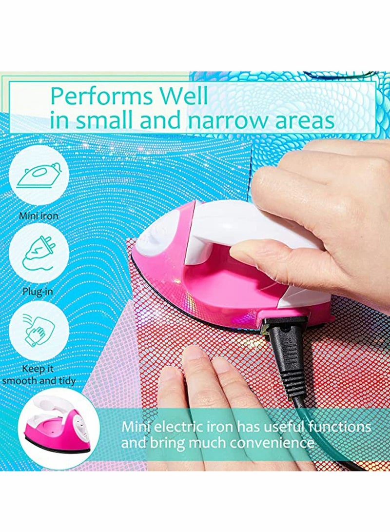 Portable Mini Craft Iron with Charging Base for DIY T-Shirts Shoes and Vinyl Projects Heat Press Accessories