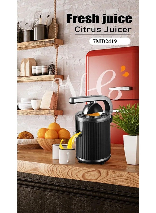 7MD Citrus Low Noise Bladeless Electric Juicer, Automatic Pulp Ejection