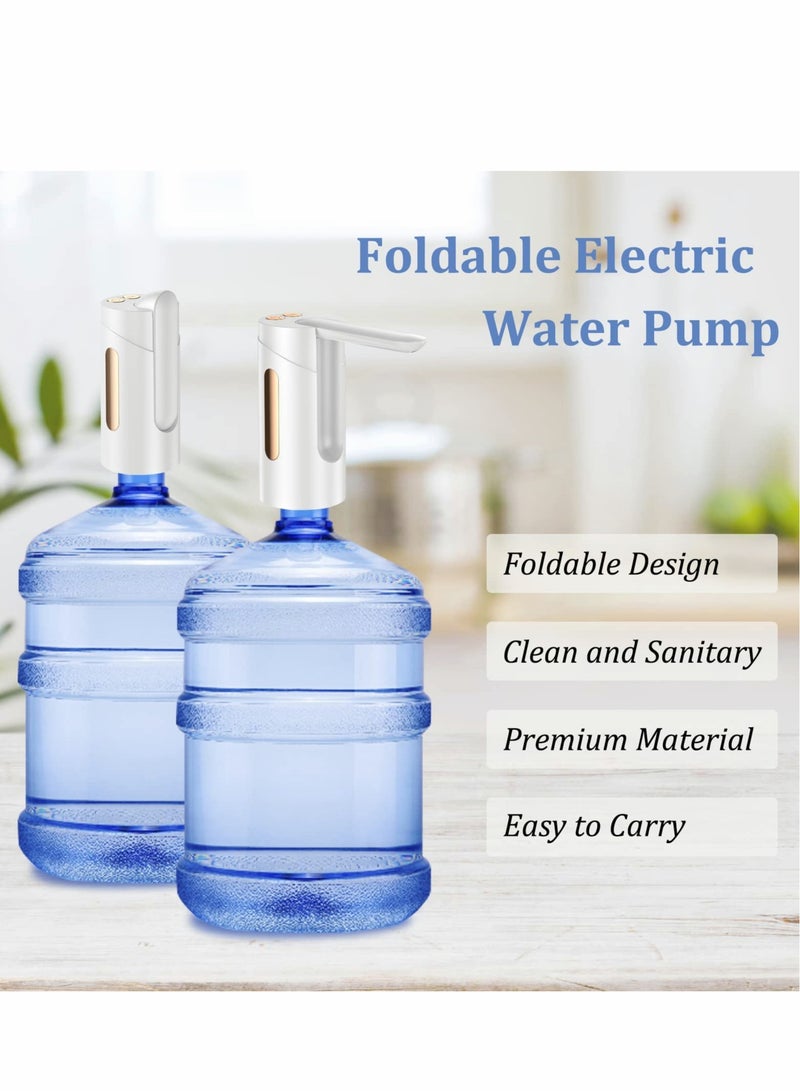 Electric Water Bottle Dispenser USB Charging Automatic Pump for 1-5 Gallon Jugs Ideal for Home Office Camping