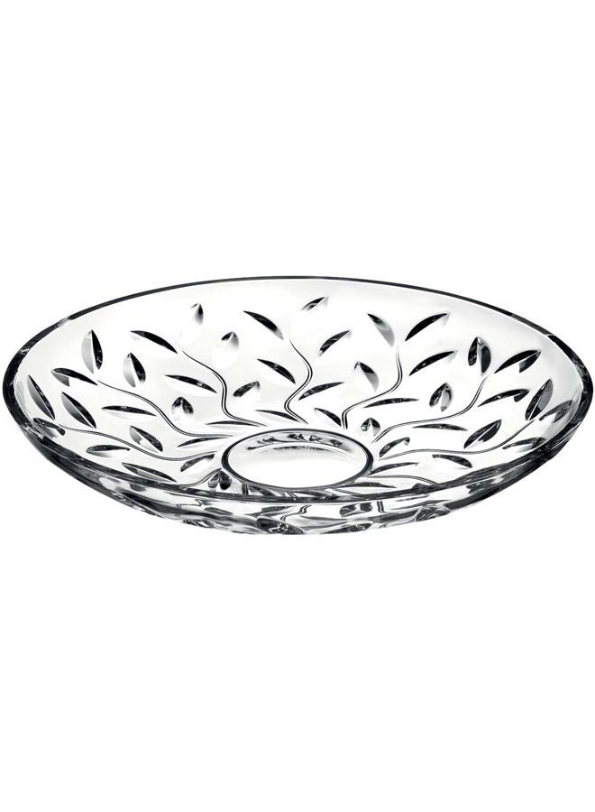 Laurus Round Glass Plate Clear 33cm