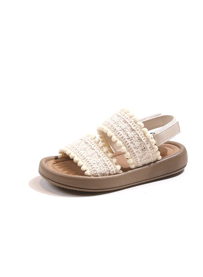 Girls' Sandals Are Sweet And Match With Skirts. They Are Casual And Soft-Soled.