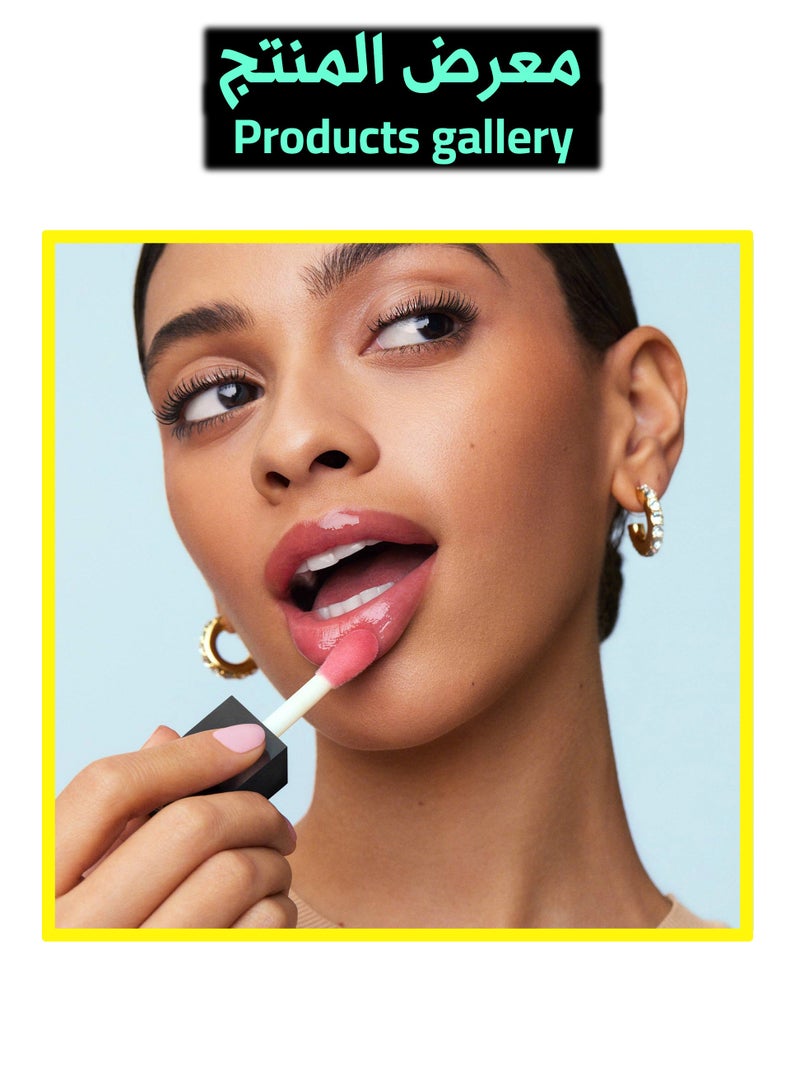 Glow Reviver Lip Oil, Nourishing, Tinted Lip Oil for a High Gloss Finish, Enriched with Jojoba Oil Rose Envy
