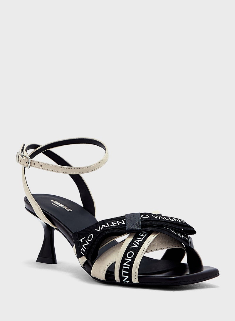 Ankle Strap Mid Heel Sandals