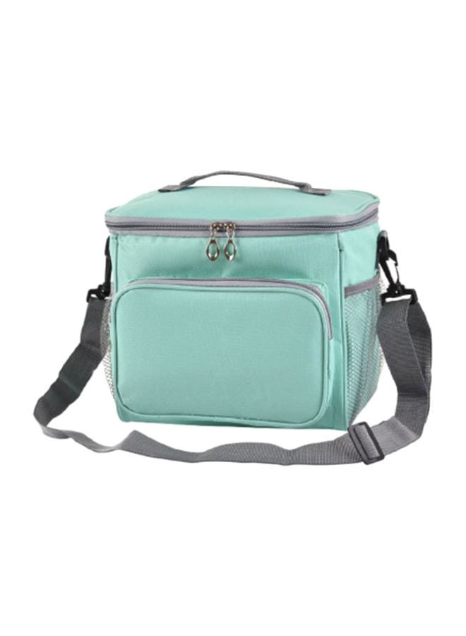 Thermal Insulated Lunch Bag Green/Grey 22.5x25.5x18cm