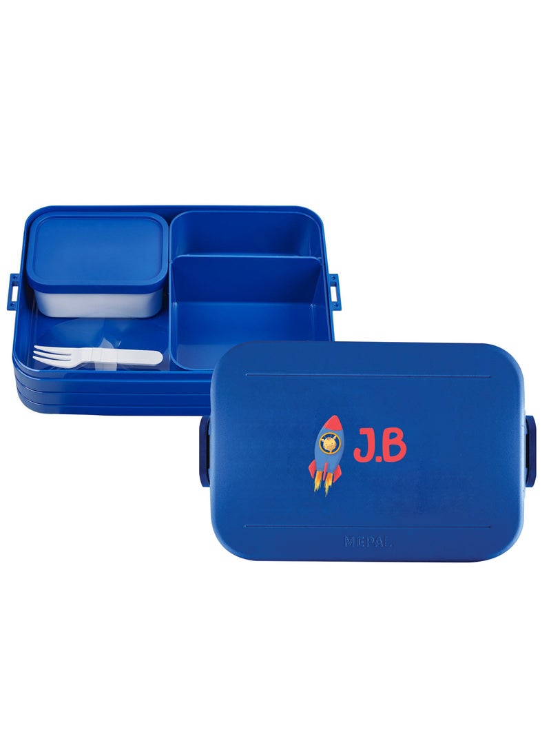 Large Bento Lunch box Take a Break - Vivid blue - Kids Lunch Box