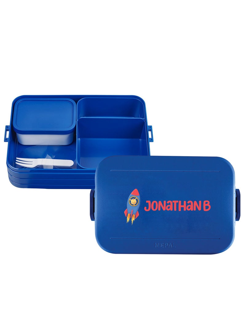 Large Bento Lunch box Take a Break - Vivid blue - Kids Lunch Box