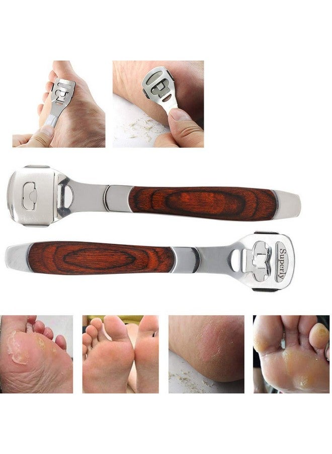 Foot Corn Removal Cutter Scraper With 10 Blades Cuticle Dead Skin Callus Remover Stainless Steel Professional Pedicure Tool Set