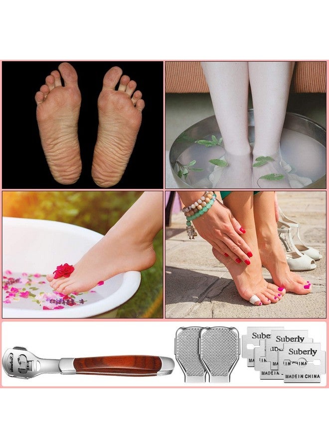Foot Corn Removal Cutter Scraper With 10 Blades Cuticle Dead Skin Callus Remover Stainless Steel Professional Pedicure Tool Set