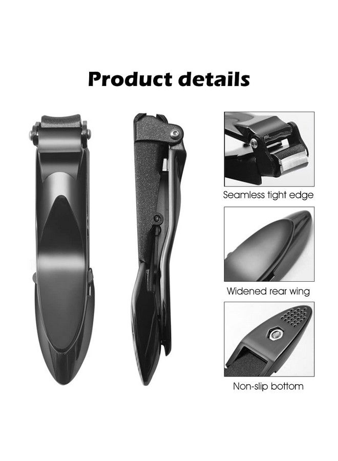 Nail Clippers For Men Nail File Set Stainless Steel Foldable Nail Cutter With Organizer Case Anti Splash Nail Clipper Toenail Clippers Travel Portable Nail Clipper