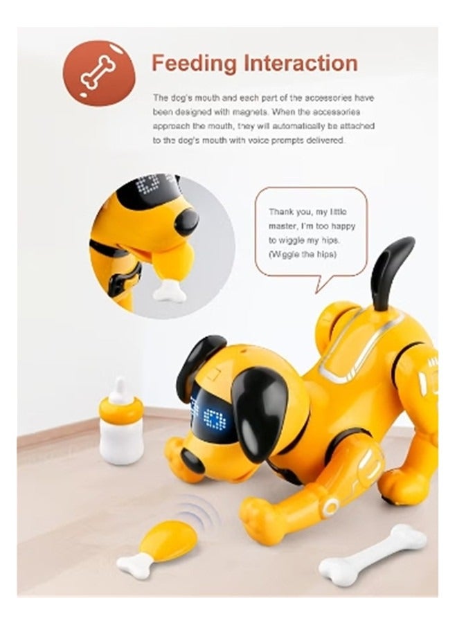 Remote Control Robot Dog - RC Imitate Pet Dog - Music, Dance, Action Programming, Touch Interaction - Smart Puppy - Kid Toy