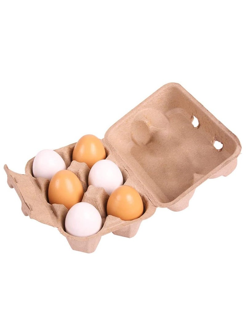 Bigjigs Six Wooden Play Eggs…