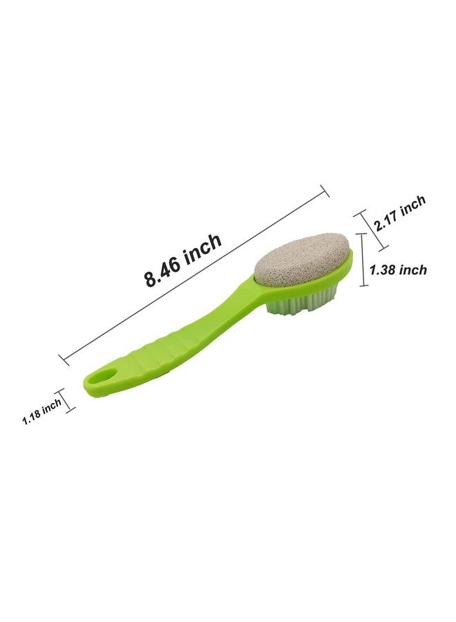 Foot Stone Brush Exfoliating Brush Shower Foot Srubber With Pumice(1 Pcs Green)