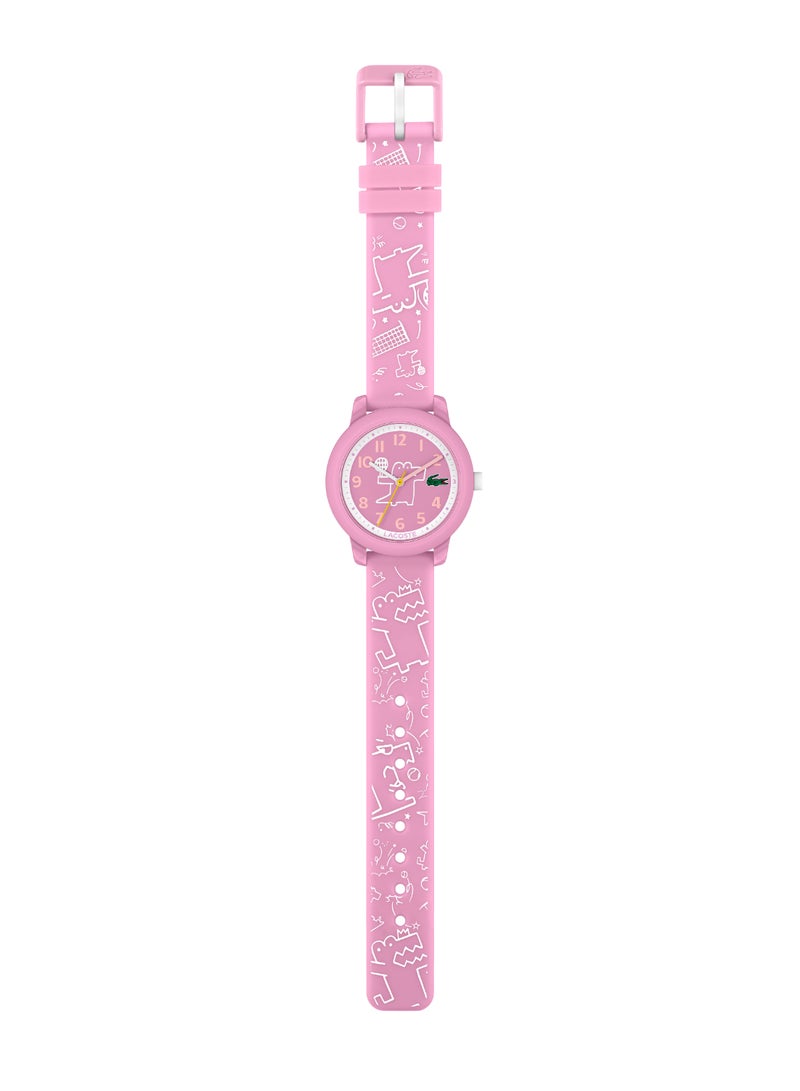 Round Analog Kids's Pink Case Watch - 2030058