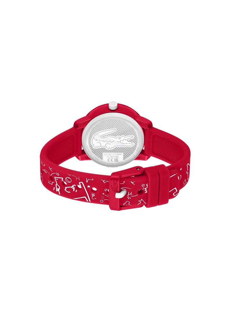 Round Analog Kids's Red Case Watch - 2030059