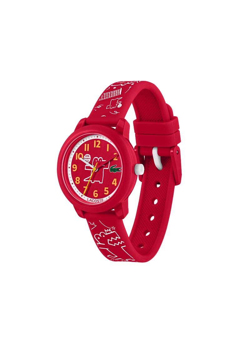 Round Analog Kids's Red Case Watch - 2030059