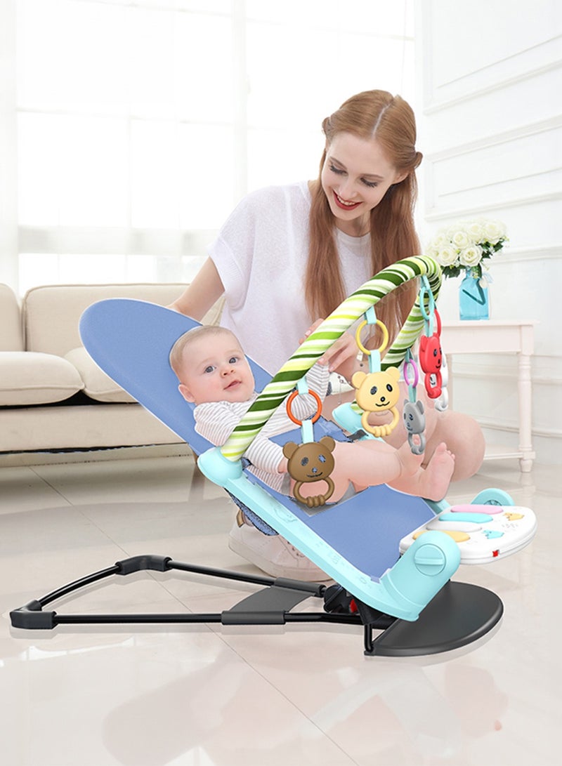 Baby Bounce Chair Toddler Rocking Chair with Musical Toy Rack