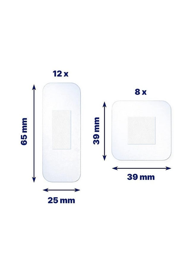 Aqua Protect Plasters 100% Waterproof (20) Waterproof Plasters Ideal For Washing Showering Bathing And Swimming Plasters Waterproof