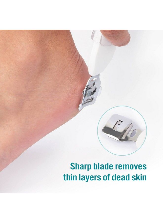 Foot Callus Shaver & Rasp With Sliding Cover 2In1 Foot Care Tool Features Slide & Lock Mechanism Safely Conceals And Protects The End Not In Use Keeps Your Feet Beautiful And Smooth