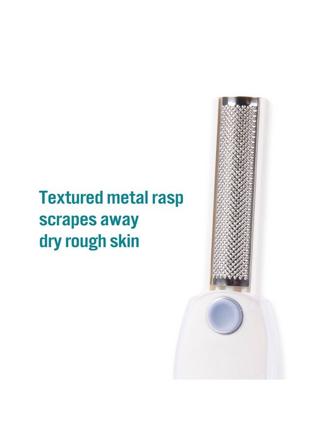 Foot Callus Shaver & Rasp With Sliding Cover 2In1 Foot Care Tool Features Slide & Lock Mechanism Safely Conceals And Protects The End Not In Use Keeps Your Feet Beautiful And Smooth