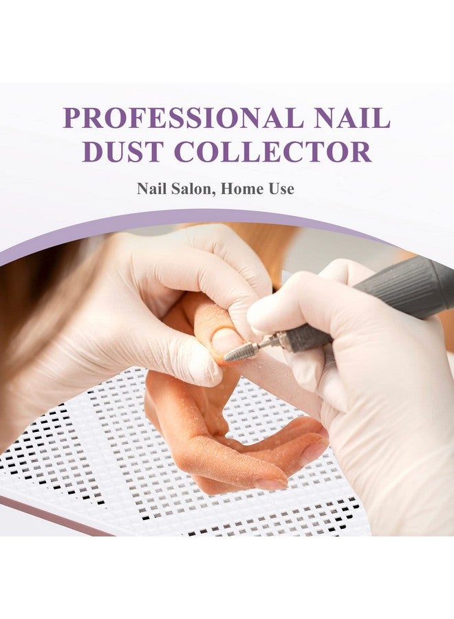 Nail Dust Collector: Super Quiet Dust Collector Machine Reusable Filter & Powerful 60W Nail Vacuum Cleaner Fan Electric Manicure Tool For Acrylic Nails Builder Extension Hard Nails Low Noise