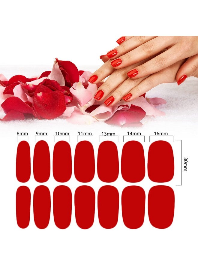 224 Pieces 16 Sheets Nail Polish Stickers Full Nail Wraps Nail Polish Strips For Women Solid Color Nail Strips Self Adhesive Gel Nail Sticker With Nail File (Dark Color)