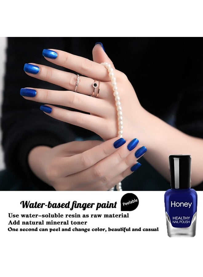 Non Toxic Nail Polish Set Easy Peel Off And Fast Dry Nail Polish Set For Pack Eco Friendly & Organic Water Based Nail Polish For Womenteens (18 Bottles)